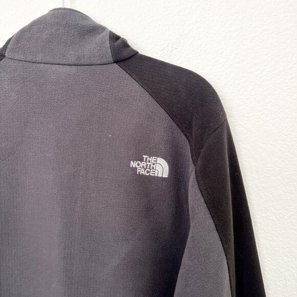 [The North Face] Gray Black Full Zip Apex Fleece Softshell Jacket Size Medium M - Picture 6 of 9